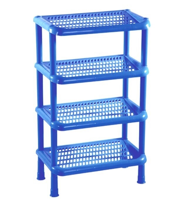 Npoly Popular Shoe Rack-4 Step (Blue)